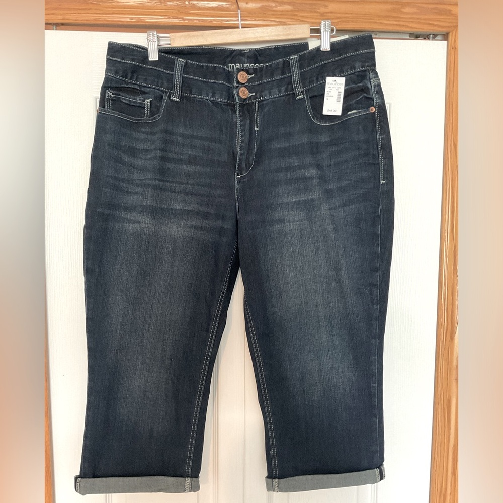 NWT Maurices 18 Denim Crop Jeans